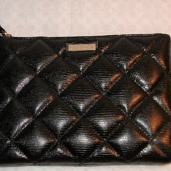 KATE SPADE BLACK QUILTED LITTLE GIA BAG NWT - Picture 5 of 5